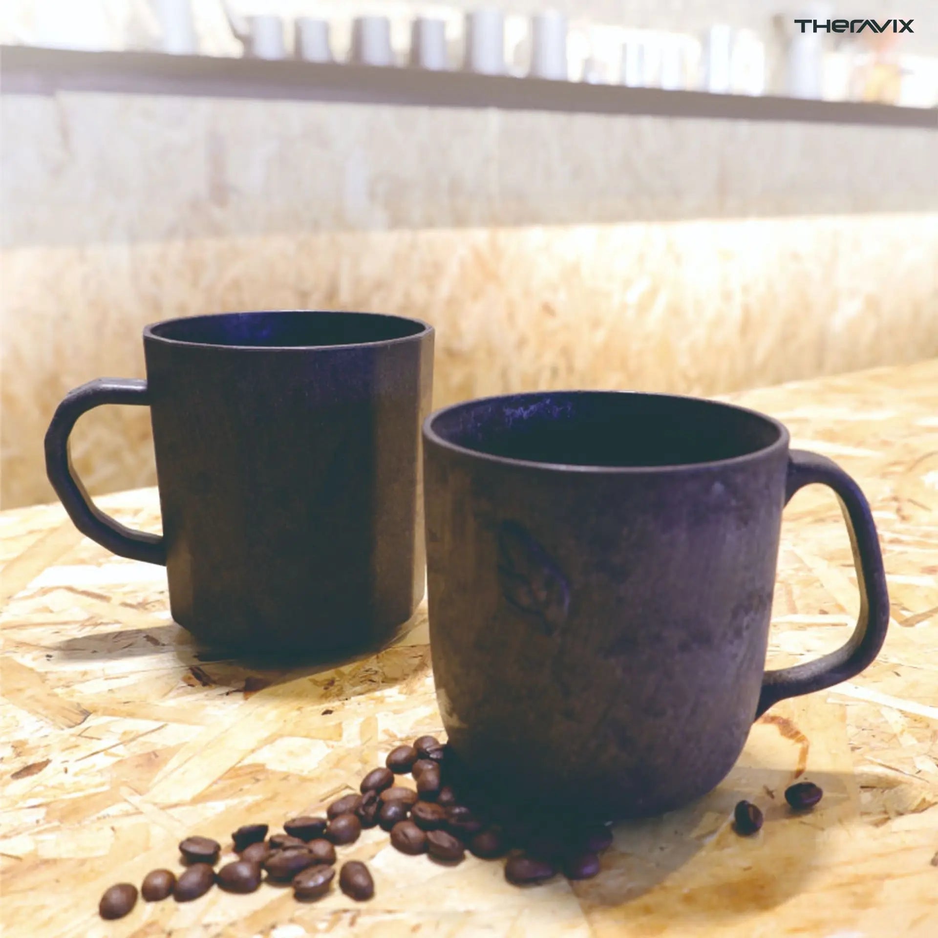 Cups made from coffee grounds eco-friendly and durable new material minimalist vintage-style water cups and milk cups