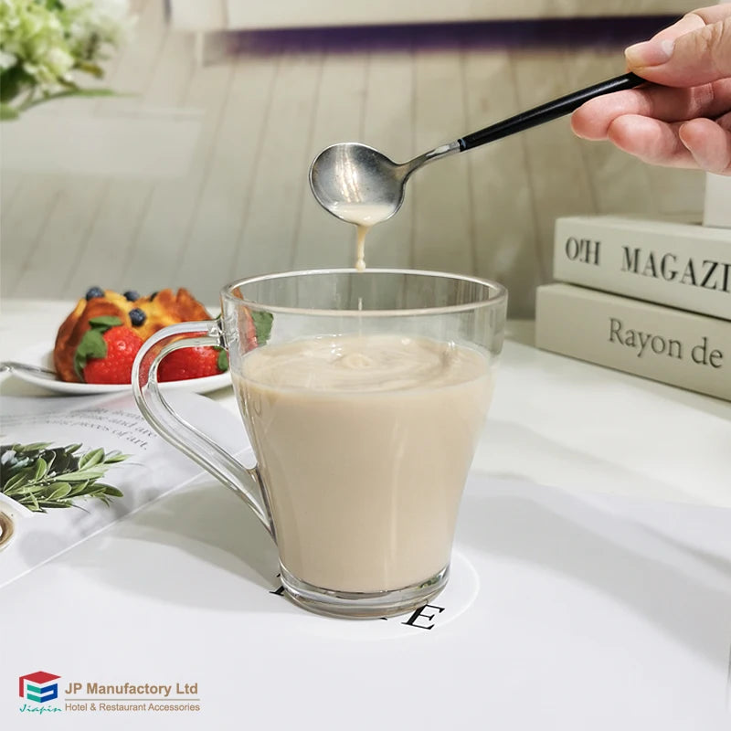 Plastic coffee mug 300ml drinking coffee glass cup colored glasses Mugs milk cup for party camping canteen