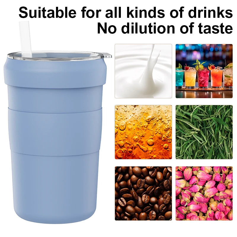 Wholesale of New Materials Frozen Drinks Cups Cold Stainless Steel Coffee Cup Travel With Custom logo